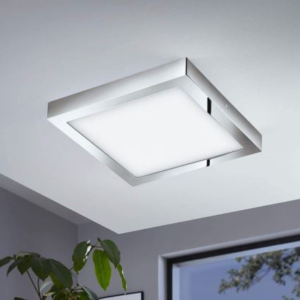 Eglo - Lámpara de techo LED RGBW regulable FUEVA-C LED/21W/230V Bluetooth IP44 30x30 cm