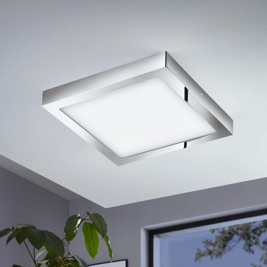 Eglo - Lámpara de techo LED RGBW regulable FUEVA-C LED/21W/230V Bluetooth IP44 30x30 cm