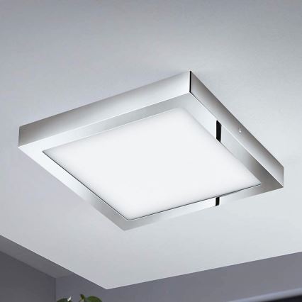 Eglo - Lámpara de techo LED RGBW regulable FUEVA-C LED/21W/230V Bluetooth IP44 30x30 cm