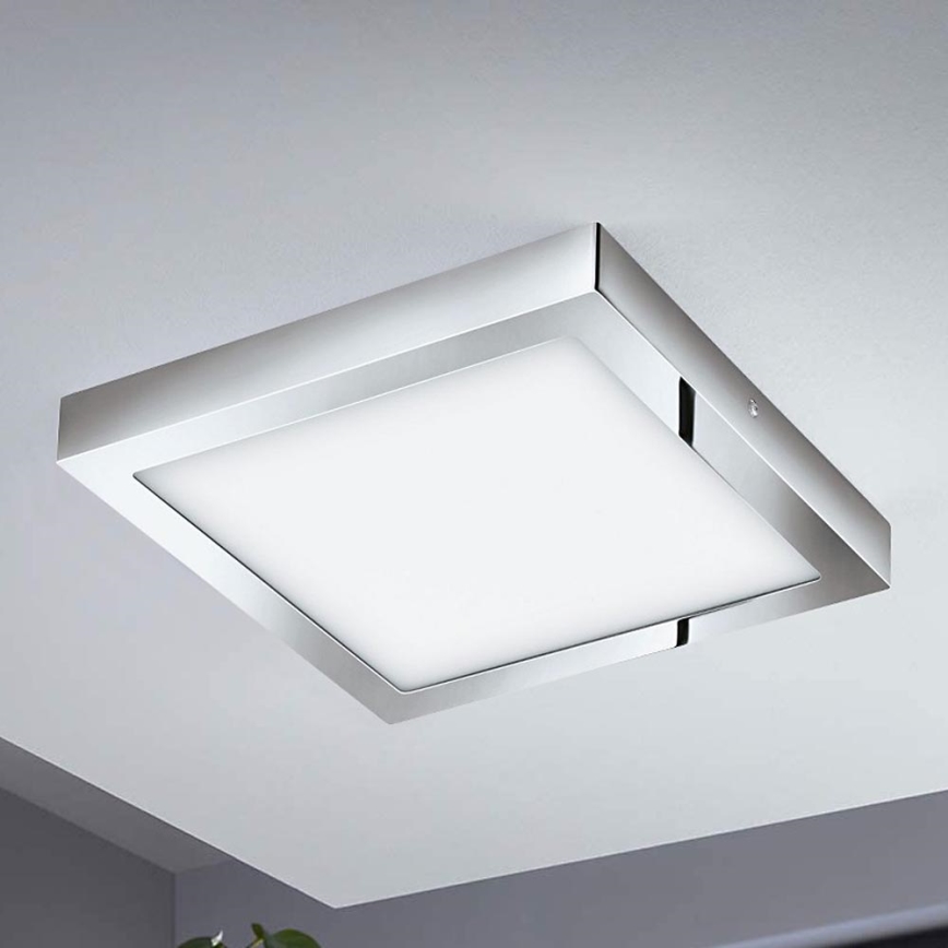 Eglo - Lámpara de techo LED RGBW regulable FUEVA-C LED/21W/230V Bluetooth IP44 30x30 cm
