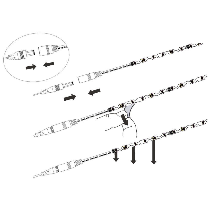 Eglo - Tira LED LED/9,6W/230V/24V 2m