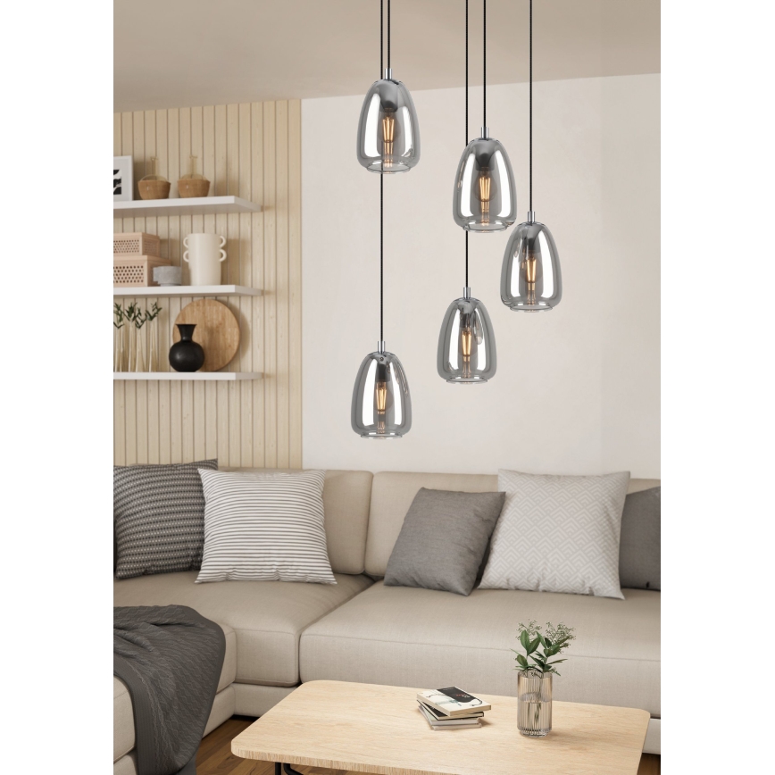 Eglo - Lámpara colgante 5xE27/40W/230V