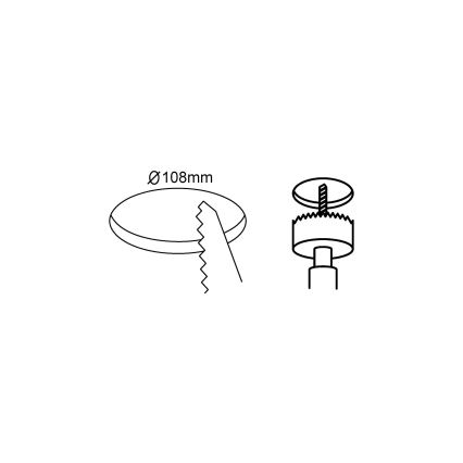 Eglo 98631 - Juego de 3 downlights empotrables LED FUEVA, 5W, 230V, Ø 12 cm