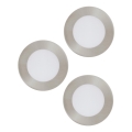 Eglo 98632 - Pack de 3 focos empotrados LED FUEVA, 5W, 230V, Ø 12 cm
