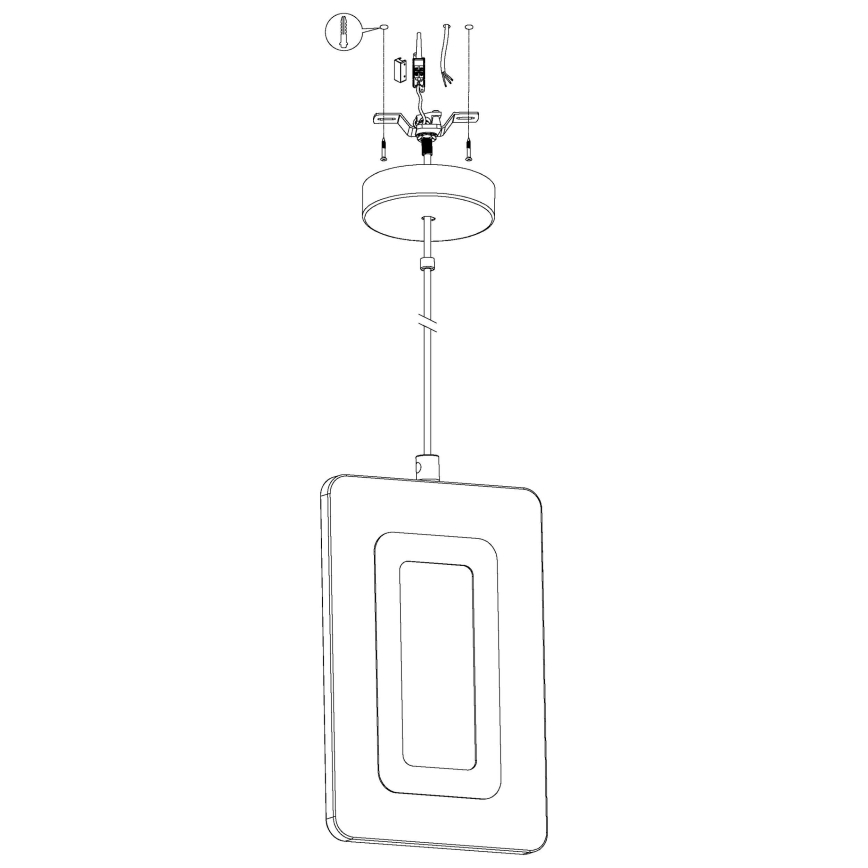 Eglo 98678 - Lámpara colgante con cable ENALURI LED/5,4W/230V