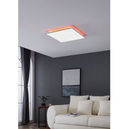 Eglo - Plafón regulable RGBW LED/32,5W/230V 2700-6500K 60x60 cm + control remoto