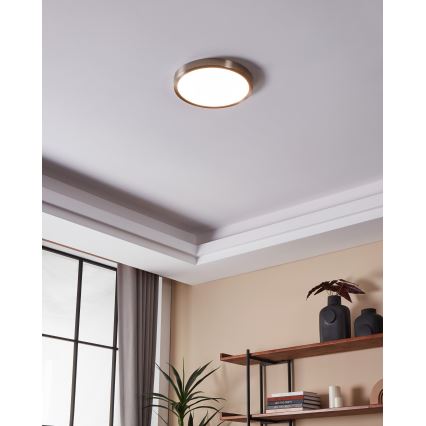 Eglo - Lámpara de techo LED regulable para baño, 19,5W/230V, 2700-6500K, IP44, ZigBee, Ø 28,5 cm
