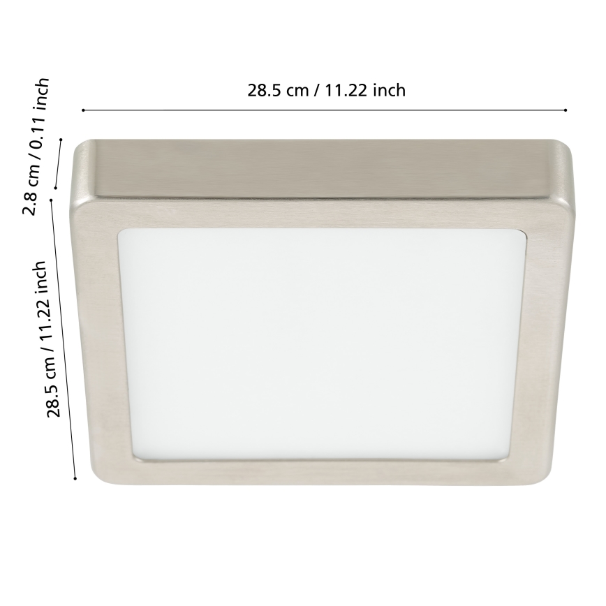 Eglo - Plafón LED regulable para baño LED/19,5W/230V 2700-6500K IP44 ZigBee 28,5x28,5 cm