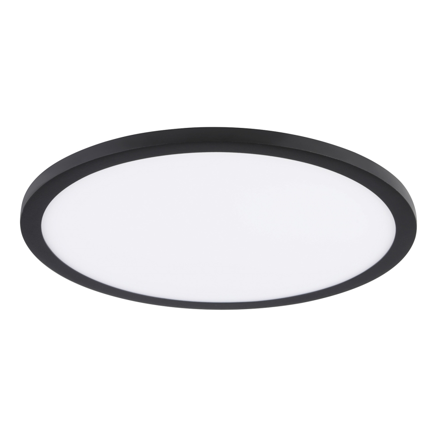 Eglo - Luminaria empotrada de techo LED 22W/230V 3000K, negra, diámetro 22,5 cm