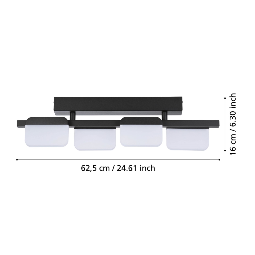 Eglo 98874 - Plafón LED regulable ERVIDEL 4xLED/4,5W/230V
