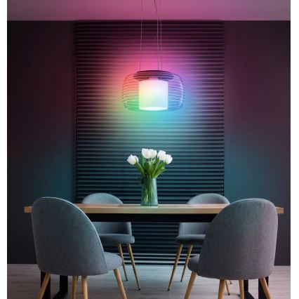 Eglo - Lámpara colgante LED RGB regulable con cable BRIAGLIA-C LED/24,8W/230V