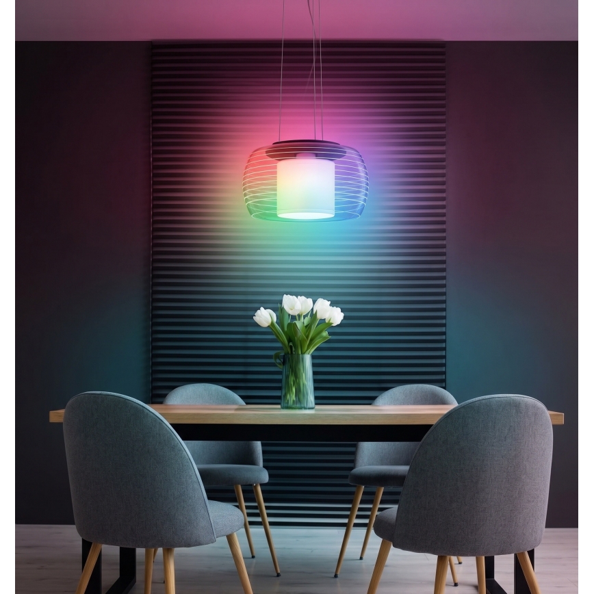 Eglo - Lámpara colgante LED RGB regulable con cable BRIAGLIA-C LED/24,8W/230V