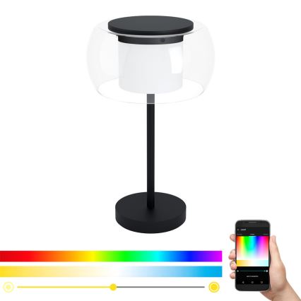 Eglo 99024 - Lámpara de mesa LED RGB regulable BRIAGLIA-C LED/15W/230V
