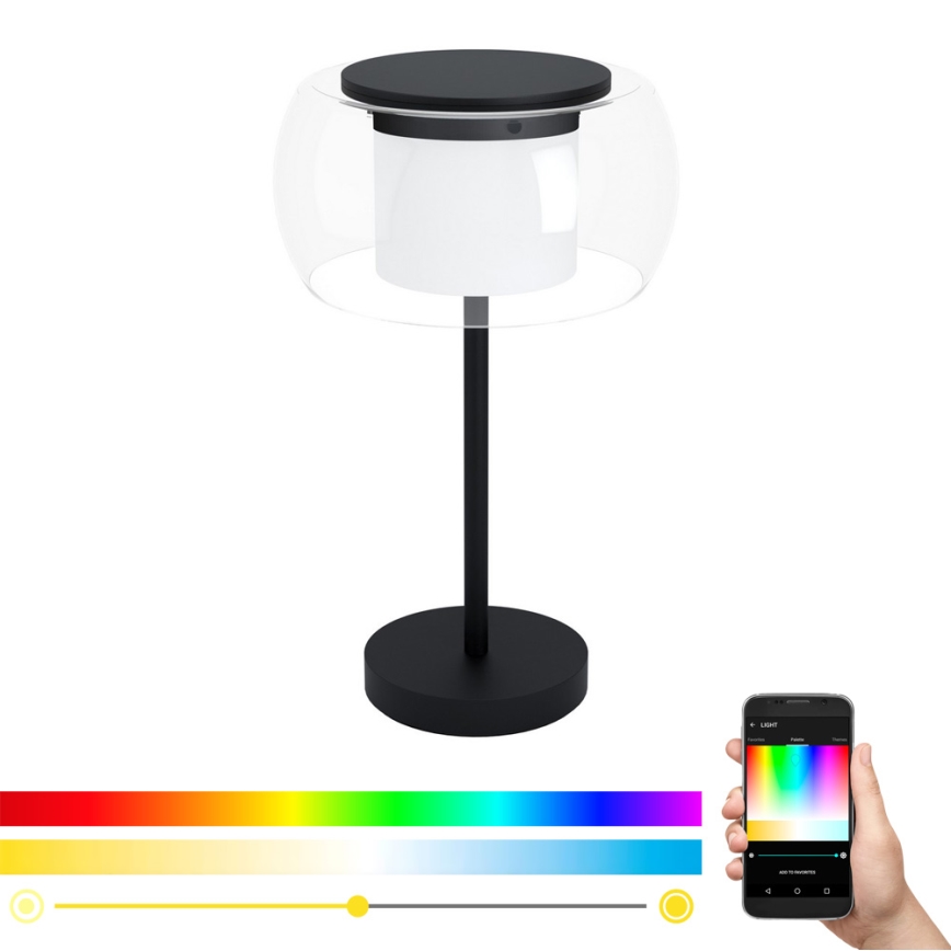 Eglo 99024 - Lámpara de mesa LED RGB regulable BRIAGLIA-C LED/15W/230V