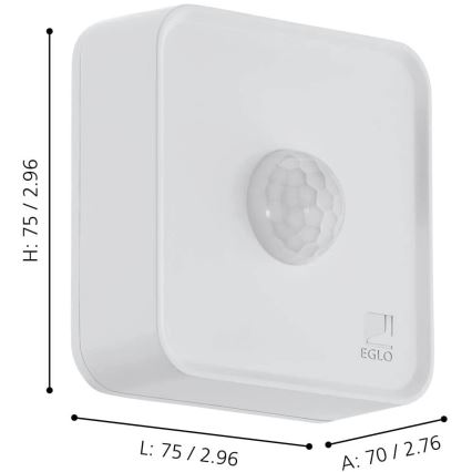 Eglo - Sensor exterior de movimiento y crepúsculo IP44