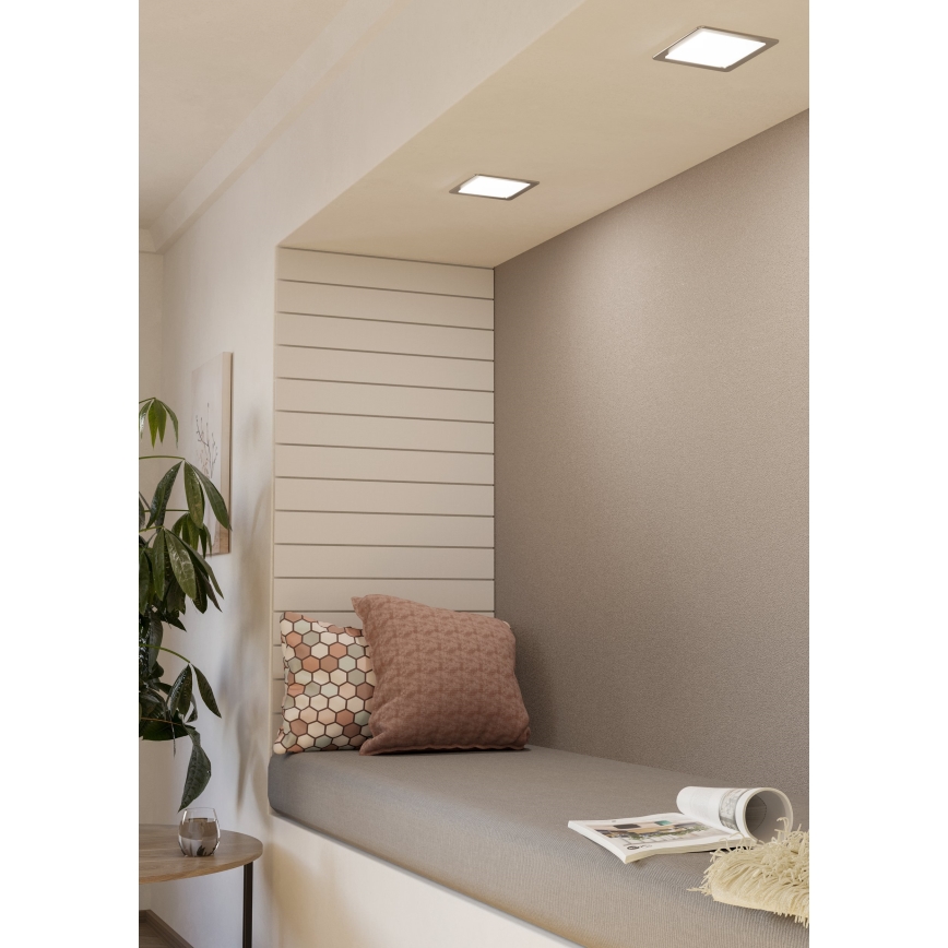 Eglo - Luminaria empotrada LED/10,5W/230V 16,6x16,6 cm