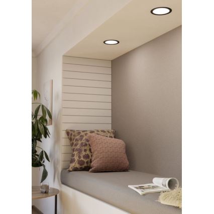 Eglo - Luminaria empotrada LED para baño LED/10,5W/230V IP44 Ø16,6 cm