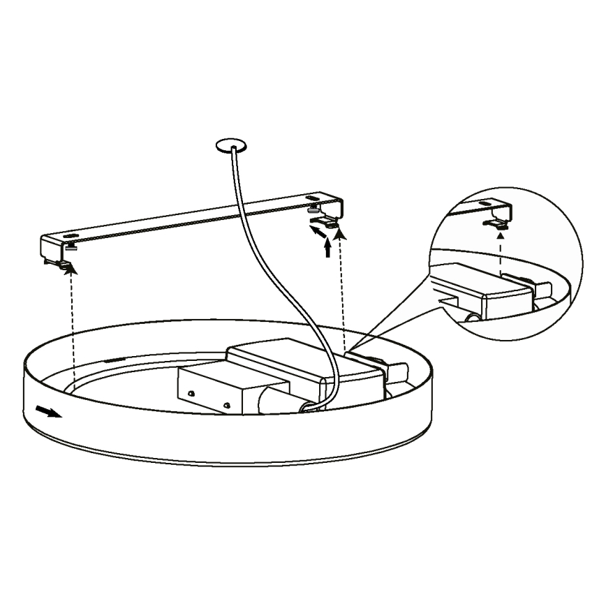 Eglo - Plafón LED de techo, 16,5 W/230 V, diámetro 21 cm