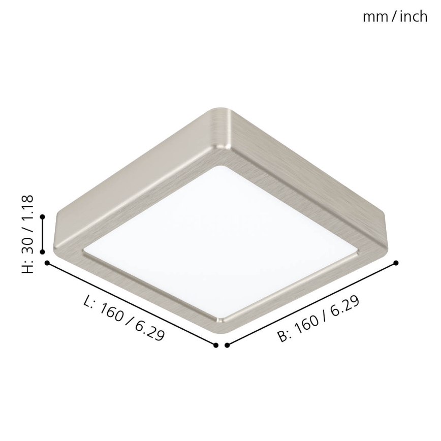 Eglo - Plafón LED LED/10,5W/230V 16x16 cm