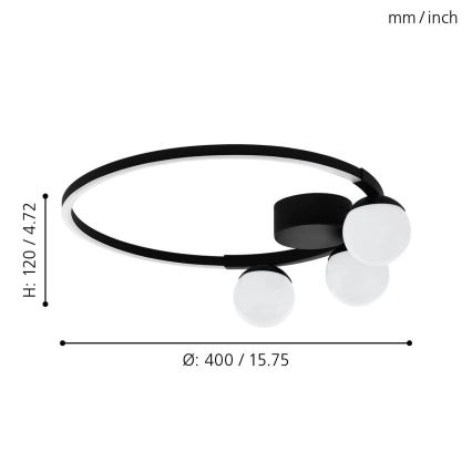 Eglo 99375 - Lámpara de techo LED PHIANEROS LED/22W/230V