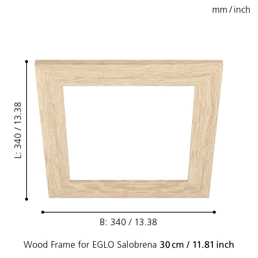 Eglo 99421 - Marco para lámpara de techo SALOBRENA 300x300 mm