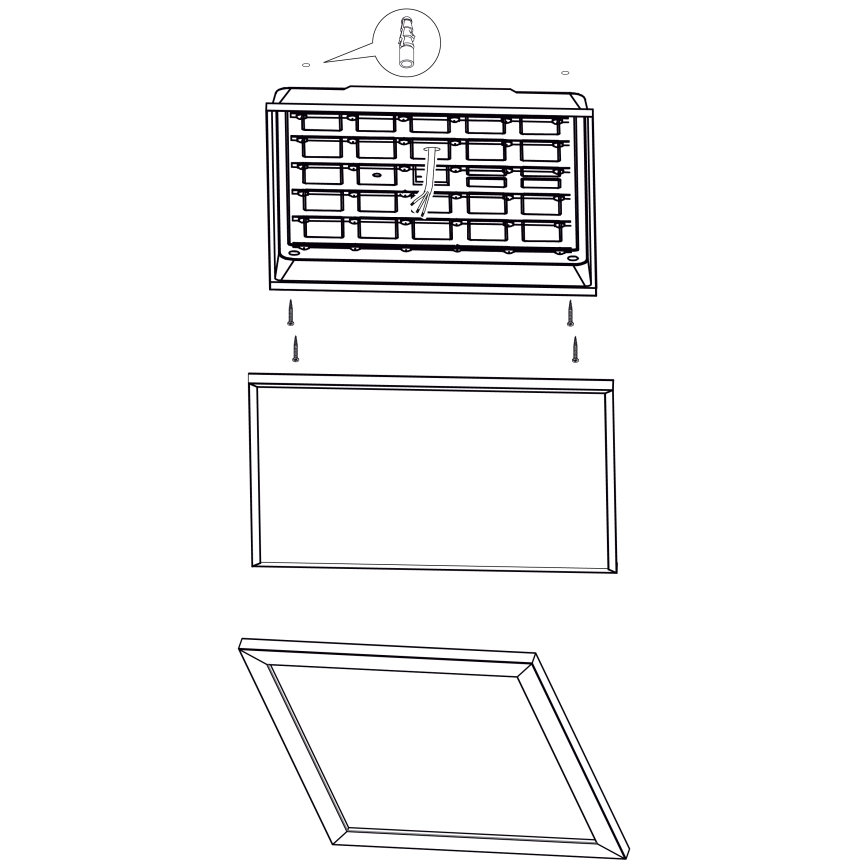 Eglo 99436 - Luminaria de techo PIGLIONASSO LED/32W/230V 645x645 mm