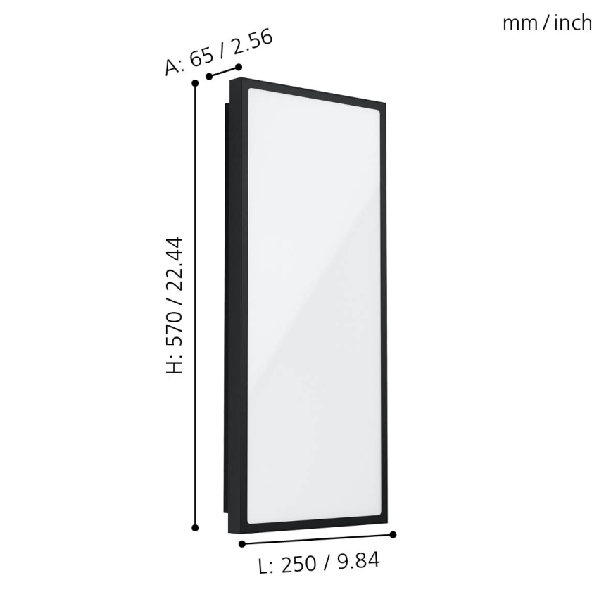 Eglo - Aplique para exteriores LED LED/18,5W/230V IP44