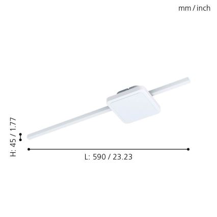 Eglo 99607 - Lámpara de techo LED SARGINTO LED/6,3W/230V + LED/5,4W