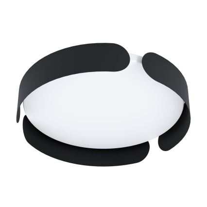 Eglo - Lámpara de techo LED/20W/230V Ø 37 cm negro