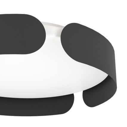 Eglo - Lámpara de techo LED/20W/230V Ø 37 cm negro