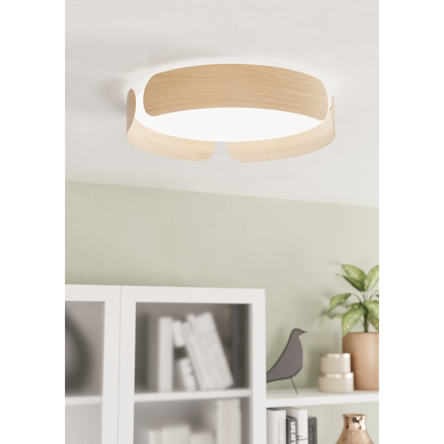 Eglo - Plafón de techo LED/20W/230V Ø 37 cm beige