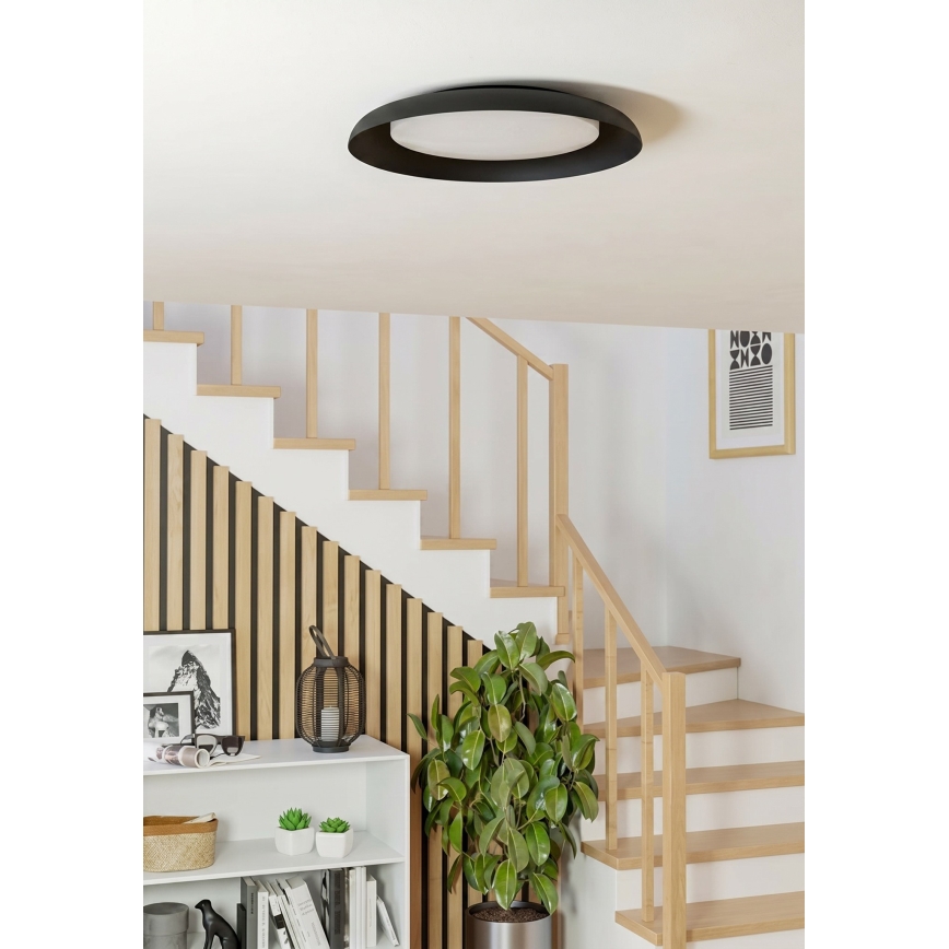 Eglo 99703 - Lámpara de techo LED PENJAMO LED/17,1W/230V negra
