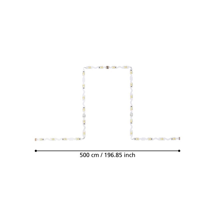Eglo - Cinta LED regulable 5m LED/23W/24/230V 2700-6500K + mando a distancia