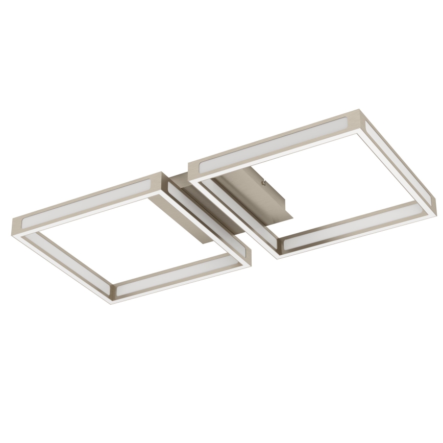 Eglo - Plafón LED 2xLED/11,2W/230V cromo mate