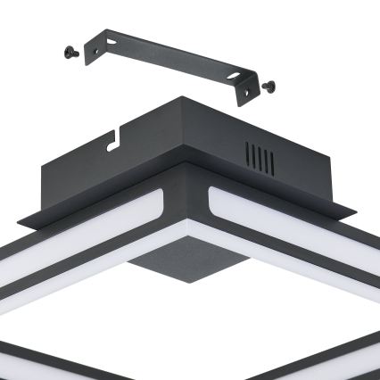 Eglo - Plafón LED LED/11,2W/230V negro
