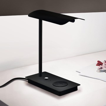 Eglo 99829 - Lámpara de mesa táctil LED regulable ARENAZA LED/5,8W/230V negra