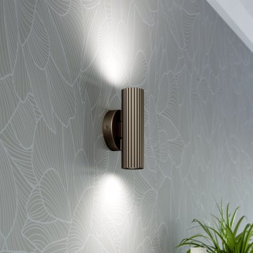Eglo - Aplique de pared 2xGU10/5W/230V marrón