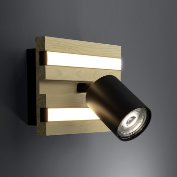 Eglo - Aplique de pared con spots LED LED/2,2W/230V + 2xLED/1,2W + 2xLED/2W beige/negro