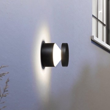 Eglo - Aplique de pared exterior LED/11W/230V negro IP44