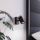Eglo - Aplique de pared para baño tipo foco 1xGU10/3W/230V IP44 negro/beige
