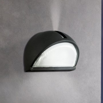 Eglo - Aplique exterior 1xE27/60W negro IP44