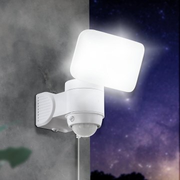 Eglo - Aplique solar de pared LED con sensor LED/3,7V 1800 mAh IP44