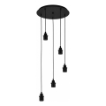 Eglo - Cable de alimentación WRINGTON 5xE27/60W/230V negro