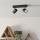 Eglo - Foco de baño 2x GU10/5W/230V IP44 negro
