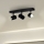 Eglo - Foco de baño 3xGU10/5W/230V IP44 negro