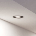 Eglo - Foco empotrable LED para baño 1x GU10/4,5 W/230 V IP44 negro