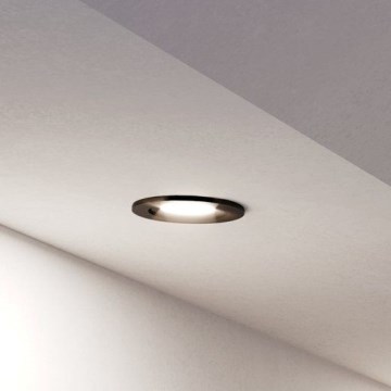 Eglo - Foco empotrable LED para baño 1xGU10/4,5W/230V IP44 negro
