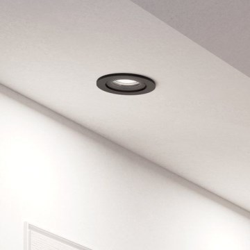 Eglo - Foco empotrado LED tipo spot 1xGU10/4,5W/230V, negro