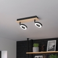 Eglo - Foco LED 2xLED/4,2W/230V negro/marrón