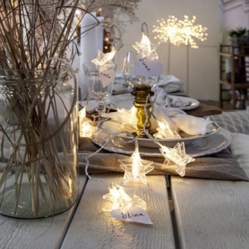 Eglo - Guirnalda LED de Navidad 10xLED 2,1m blanco cálido